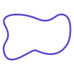 abstract purple shape on black background fluid organic form minimal design