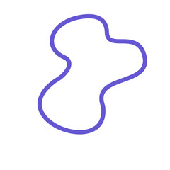 Abstract purple blob on a black background minimal abstract artistic graphic