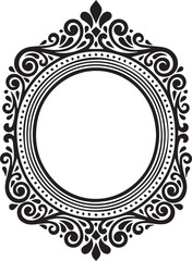 decorative frame with floral ornament