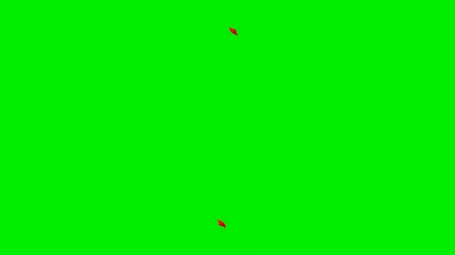 Fire energy wave vfx on green screen background