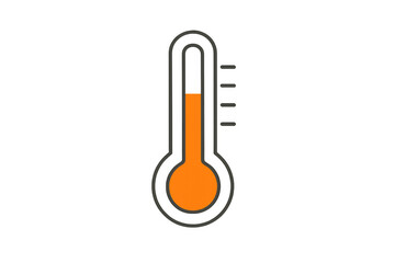 Thermometer showing rising temperature, measuring heat and weather conditions, climate change concept with transparent background
