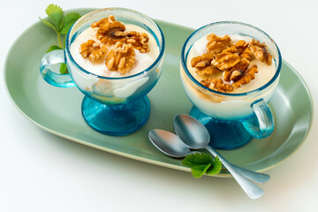 Dessert Semifreddo with Walnuts and Honey