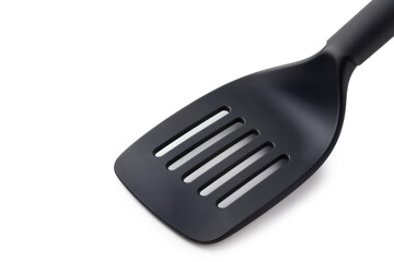 Black Slotted Spatula for Professional Cooking and Kitchenware