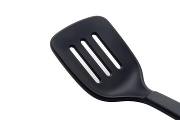 Black Slotted Spatula for Professional Cooking and Kitchenware