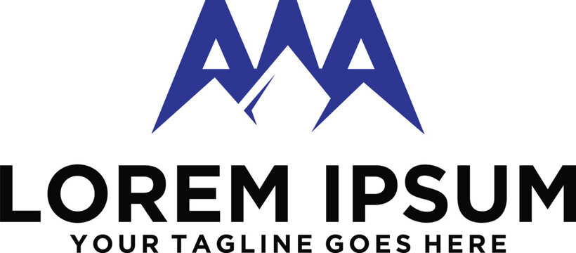 Mountain letter AA and W logo