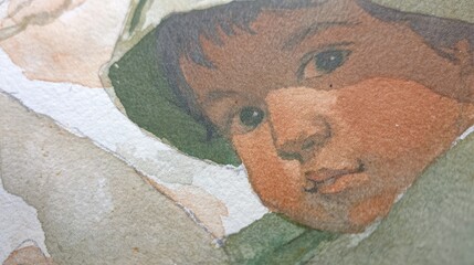 an adorable little girl wearing green and black victorian with a hat