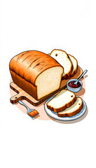 slice of bread on a plate