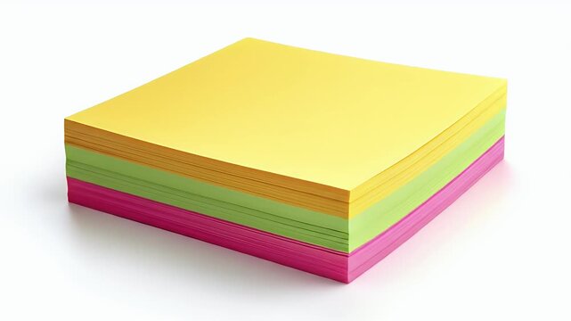 Colorful Stacked Sticky Notes for Creative Ideas and Reminders.