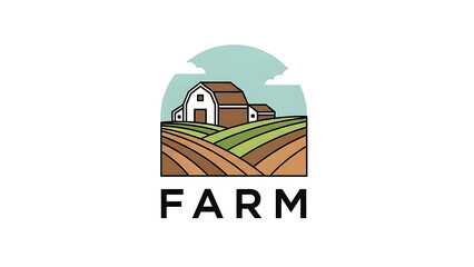 Farm Field Barn Logo