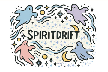 Naklejka premium Spiritdrift Illustration.
