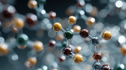 Abstract molecular structure science background
