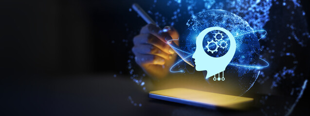 Machine Learning and Artificial Intelligence Algorithms Illustrated on a Digital Interface