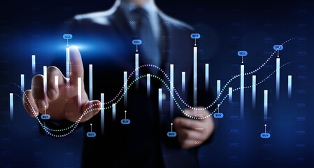 Interactive Financial Data Visualization with Trading Algorithms.