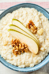 Risotto with Pears and Gorgonzola Cheese