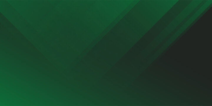 Dark green gradient abstract background with diagonal layered shadows and smooth transitions.Minimal vector backdrop for business presentation, corporate branding, technology design, digital templates