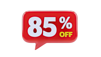 85% Off Discount Bubble - Sale Promotion