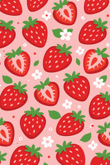 Sweet_Red_Strawberry_Garden_Pattern