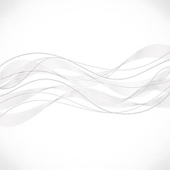 Abstract wavy lines on white background