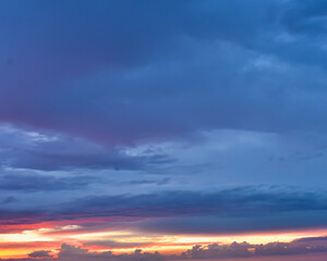 Golden hour perfection, serene, colorful sky texture revealing natural splendor