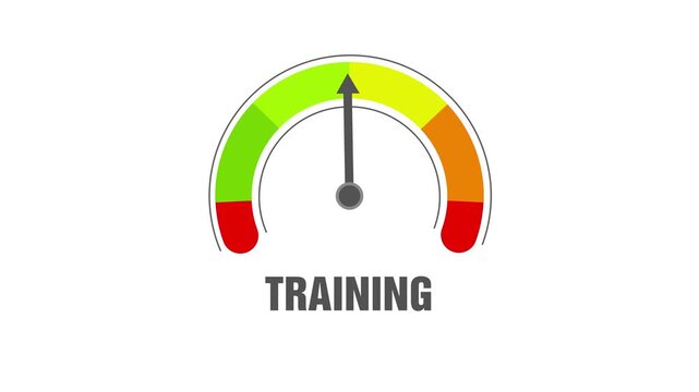 Excellent training on meter. Speedometer which measures the level of training.