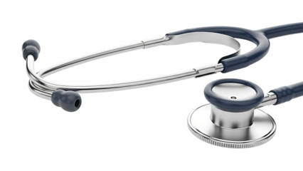 Stethoscope Medical Equipment Closeup View.