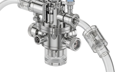 Medical Equipment with Tubes and Valves.