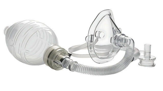 Ambu Bag Resuscitator Mask Medical Device.