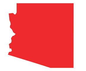 Arizona administrative borders map vector, professional design