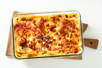 Homemade Lasagna with Pumpkin and Bacon