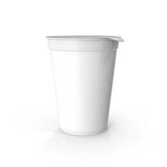 Yogurt cup container for dairy packaging