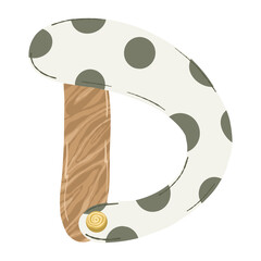 Hand-drawn boho baby nursery vector set with clothes, strollers, and nature elements in neutral earthy tones for kids' textile, stationery, and room decor