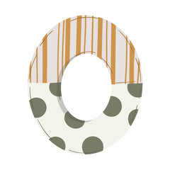 Hand-drawn boho baby nursery vector set with clothes, strollers, and nature elements in neutral earthy tones for kids' textile, stationery, and room decor