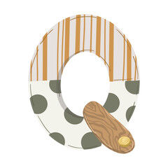 Hand-drawn boho baby nursery vector set with clothes, strollers, and nature elements in neutral earthy tones for kids' textile, stationery, and room decor