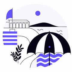 illustration of umbrella