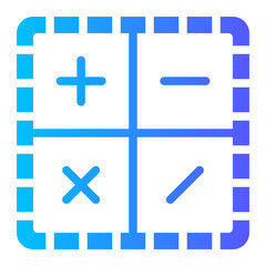 Obraz premium math gradient icon