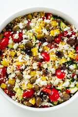 Greek Salad with Feta, Cherry Tomatoes and Olives