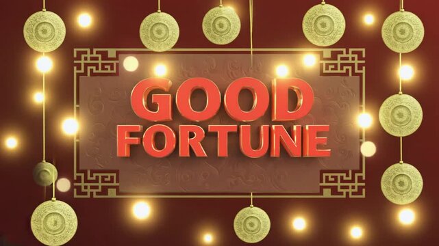 Good fortune message. Chinese New Year.