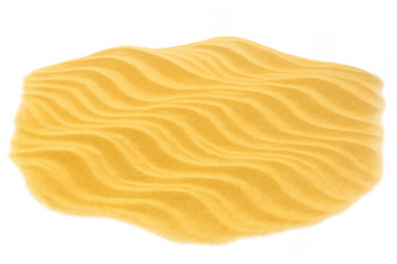 Desert sand dune texture with wind ripples, creating wavy patterns, natural landscape element, transparent background