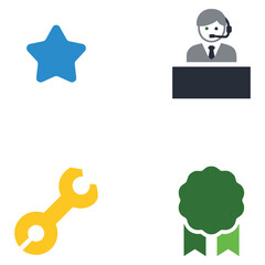 Businessman working on computer with quality control