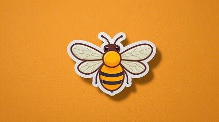Sticker of a cute bee