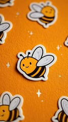 Sticker of a cute bee