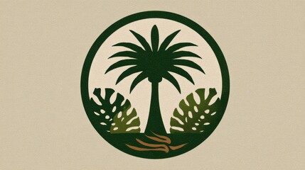 Concept logo design for tropical minimalist brand