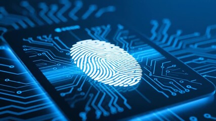 Digital fingerprint security technology on circuit board - Powered by Adobe