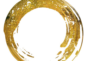 水彩の円のおしゃれ背景