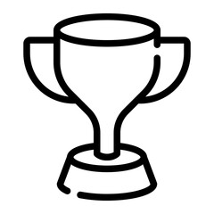 trophy line icon