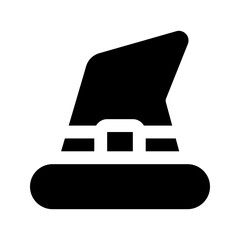 witch hat glyph icon