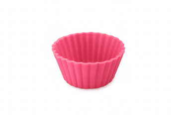 Pink reusable silicone baking cup liner