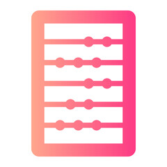 Obraz premium abacus gradient icon