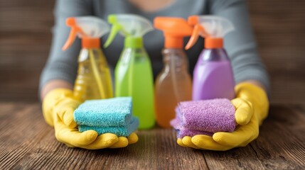 Vibrant Cleaning Sprays and Tools for Effective Home Care and Maintenance