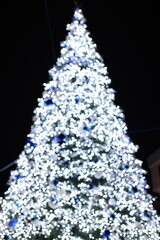christmas decorations in salerno, italy
